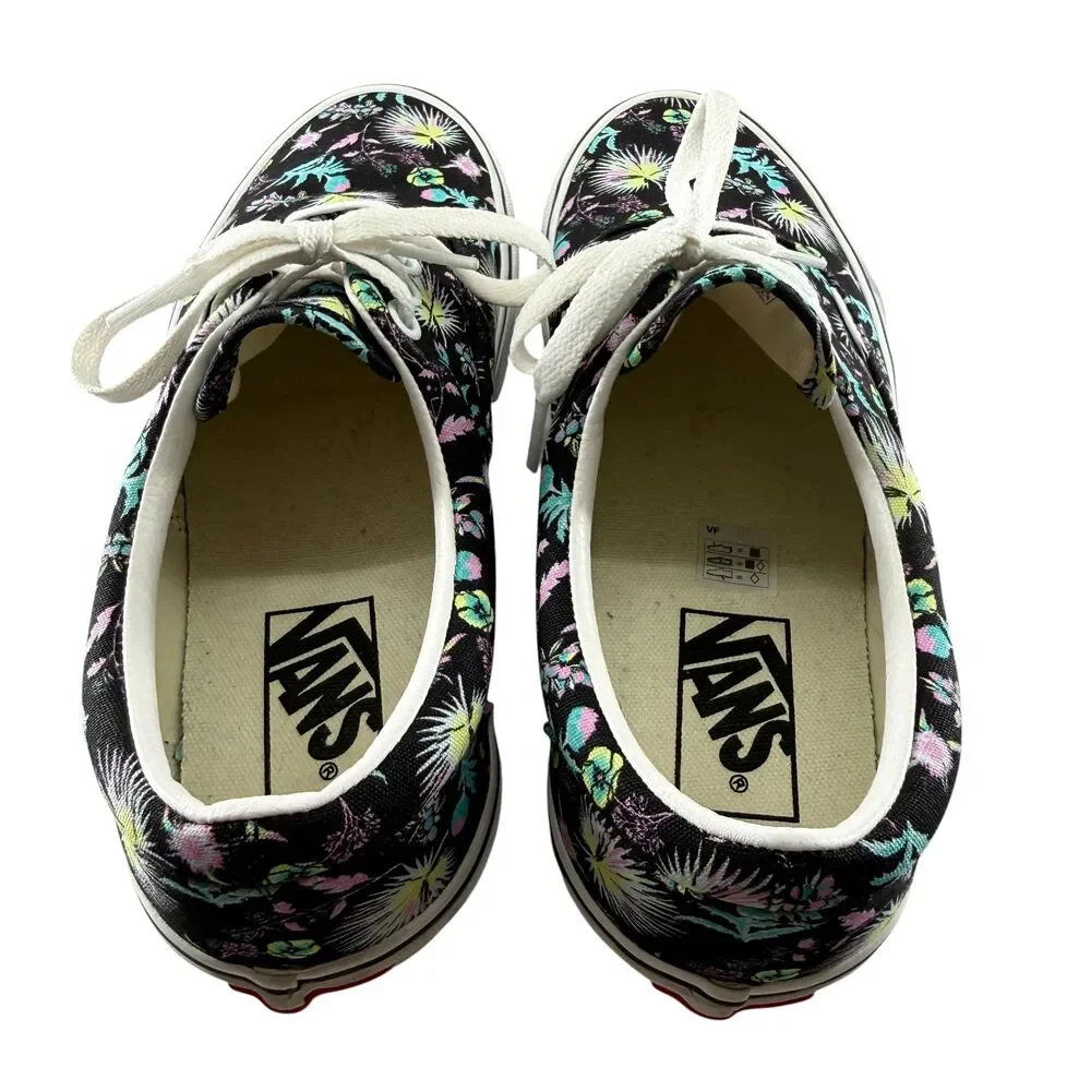 Vans Era Paradise Floral Sneakers W 8 M 6.5 Tropical Canvas Shoes Skater Lace Up